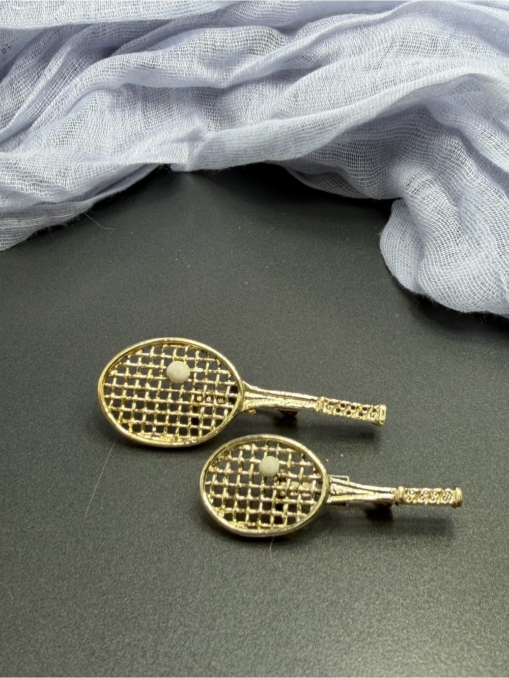 Vintage Gerry’s Tennis Racket Brooches